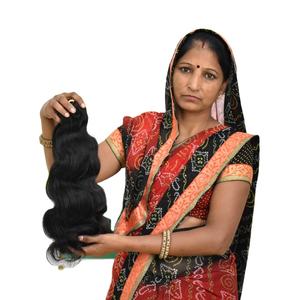 En gros 100% Pas Cher Indien Temple Vierge Remy Extensions De Cheveux Cuticule Aligné Noir Bodywave Bundles Brut Non Transformé Lâche Profond - Product Image 1