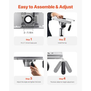 Piedistallo per Sedile Barca in Lega di Alluminio con Regolazione Scorrevole Avanti e Indietro da 5 Pollici - Ricambi e Accessori - Product Image 3