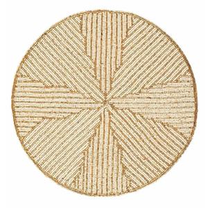 Haute qualité flocon de neige verre perlé tapis de Table perlé chargeur plaque perlé napperons noël événements spéciaux et décor à la maison - Product Image 6