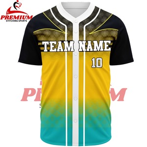 Best Quality Sublimation Short Sleeve <b>Baseball</b> Jersey-100% Polyester Breathable Quick Dry Customizable <b>Baseball</b> Jersey - Product Image 5
