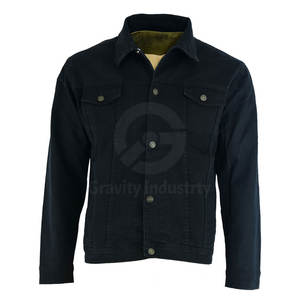 Chaqueta de Mezclilla de Invierno para Hombre, 100% Algodón, con Logotipo Frontal, Resistente al Viento, Transpirable, Ecológica, Venta Caliente, Servicio OEM - Product Image 5