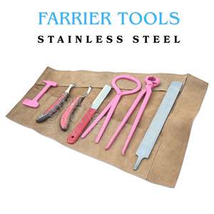 Juego completo de herramientas para el cuidado de pezuñas de caballos: Medidor de presión de pezuñas, Cuchillo curvo, Cuchillo para limpiar pezuñas, Lima de pezuñas con bordes afilados, Pulidor y Cortaúñas de pezuñas - Product Image 4