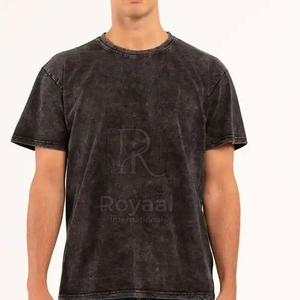 T-shirt Streetwear pour Homme, 100% Coton, Coupe Ample, Séchage Rapide, Respirant, Effet Délavé, avec Logo Imprimé sur le Devant, Nouveau Style, Nouvelle Collection - Product Image 3