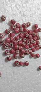 Cuentas de vidrio hechas a mano en negro y beige con formas mixtas de chevron, roseta y estrella, abalorios comerciales, dijes en capas para fabricación de joyas, personalizados al por mayor - Product Image 3