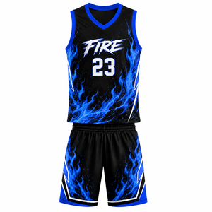 Conjunto de Uniforme de Baloncesto al por Mayor, Personalizado, Sublimado, 100% Poliéster, Ropa Deportiva para Hombres, Mujeres y Jugadores Jóvenes - Product Image 2