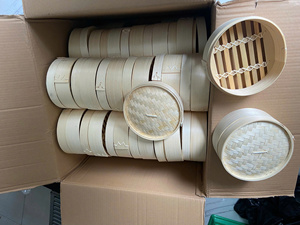 MEILLEUR PRIX Panier vapeur rond en bambou Blue Lotus 2025 pour raviolis, poisson et recettes asiatiques - Product Image 3