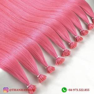 Gran venta de extensiones de cabello de punta plana, cabello humano vietnamita, Color personalizado, sin enredos, sin desprendimiento, venta al por mayor - Product Image 5