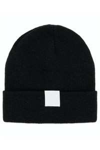 Bonnet côtelé personnalisé pour homme avec logo OEM, bonnet chaud d'hiver à revers, tissu de qualité supérieure, bonnets unisexes en gros - Product Image 1