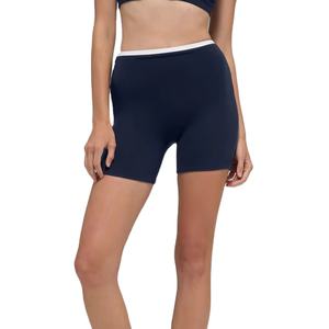 Shorts pour femmes à taille haute, pas chers, en couleurs unies - Product Image 1