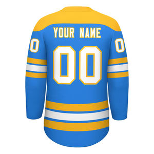 Jersey de hockey sobre hielo de manga larga con diseño personalizado, logotipo del equipo para torneos profesionales, entrenamiento y partidos. - Product Image 6