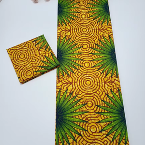 Tela de Popelina 100% Algodón con Estampado Africano de Cera de Tanzania de Primera Calidad para Prendas de Moda y Manualidades - Product Image 1