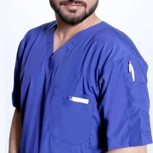 Uniformes Médicos Transpirables Personalizados para Hombre, Uniformes de Hospital de Verano de Secado Rápido para Hombre, Color Personalizado, Poliéster/Algodón - Product Image 6