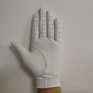 Gants de golf confortables antidérapants à doigts entiers avec sangle de poignet réglable en cuir Cabretta, gants de sport unisexes pour hommes et femmes - Product Image 2
