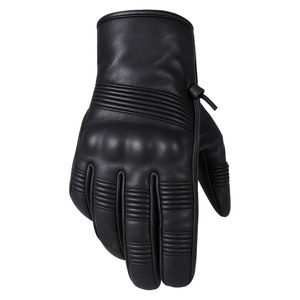 Guantes de moto de cuero genuino, transpirables, antideslizantes, deportivos, para hombres y mujeres, protectores para motociclistas, forro polar suave - Product Image 1