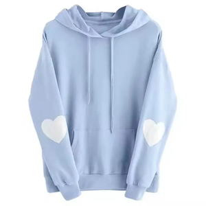 Sweat-shirts à capuche épais pour femmes, 100% coton, doublure en fourrure, vêtements chauds d'hiver, sur mesure, vente en gros, haute qualité - Product Image 1