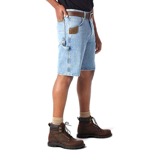 Fabriqué au Pakistan à un prix raisonnable, entièrement personnalisé, style unique, streetwear, short en denim droit. - Product Image 2