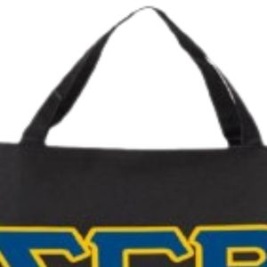 กระเป๋าโท้ทสะพายไหล่ลายตัวอักษร Black Sigma Gamma Rho Sorority กระเป๋าผ้าแคนวาสสำหรับผู้หญิง กระเป๋าถือแบบกำหนดเองสำหรับช้อปปิ้งในมหาวิทยาลัย - Product Image 6