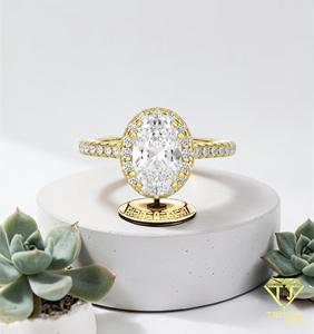 Manufacturer Luxury Women Promise <b>Ring</b> 925 Sterling Silver VVS Moissanite Diamond Rhodium Plated <b>Fine</b> Jewelry - Product Image 5