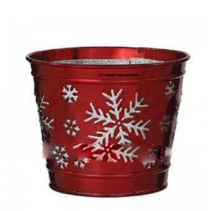 Article le plus vendu : Seau de Noël en métal galvanisé vierge pour sublimation, avec poignée en bois, formes ovales - Product Image 4