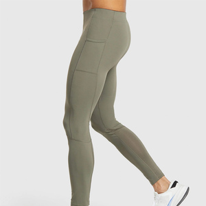 Leggings de compression athlétiques pour hommes, personnalisables, de qualité supérieure, pour la course et l'entraînement en salle de sport - Product Image 2