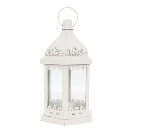 Factory Selling Simple Premium Home Decorative White Finish Metal & Glass Lantern With Superior Quality for Home & Hotel - Product Image 6