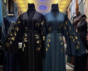 Dubai style abaya Traditional Islamic Women's Saudi Arabian Abaya Spring Polyester Breathable Ankle Length Muslim - Product Image 1