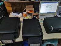 Tinta Pewarna 4 Warna A4 3 in 1 Printer Sublimasi InkJet Multifungsi untuk E Pson L360 L380 dengan Tangki Tinta 220V Garansi 1 Tahun