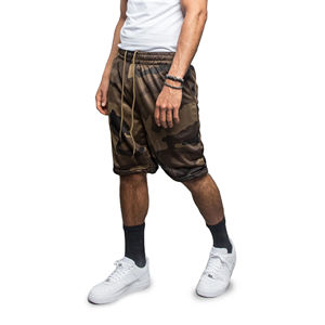 Shorts de basketball bleus pour hommes, unis, écologiques, séchage rapide, respirants, pour entraînement sportif, gym, course à pied, taille élastique, athlétiques, personnalisables - Product Image 2