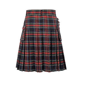 Kilt écossais pour homme, plissé, à carreaux, contrasté, en laine - Product Image 2