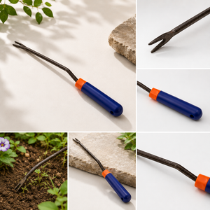 Désherbeur manuel de jardin robuste à fourches avec poignée ergonomique pour l'élimination des mauvaises herbes, le desserrage du sol et l'entretien du jardin - Product Image 2