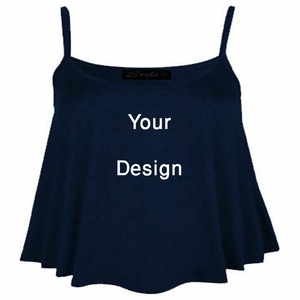 เสื้อกล้ามคอวีลูกไม้แฟชั่นใหม่สำหรับผู้หญิง ผ้าฝ้ายแท้ 100% สีพื้น สวมใส่สบาย ราคาขายส่งจากบังกลาเทศ - Product Image 3