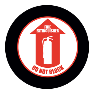 Señal de Seguridad Plegable de PVC Brady GOBO - Extintor de Incendios, No Bloquear, Señal Reflectante Impresa con UV para Lugares de Trabajo - Product Image 2