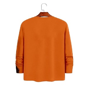 New available top quality Men's Fashionable print O Neck T Shirts Stylish Casual Long Sleeve T Shirts For Men From Bangladesh - Product Image 2