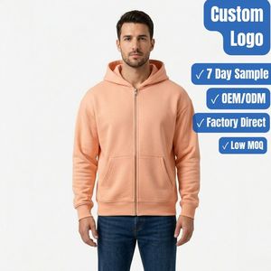 Men's Everyday <b>Zip</b> Hoodie Custom OEM ODM Private Label Fleece Clothing Manufacturer - Product Image 1