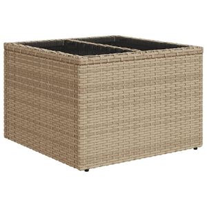 Conjunto de Sofás Modulares Grandes de Ratán Sintético PE Beige para Jardín, Muebles Modulares Cómodos para Exteriores - Product Image 6