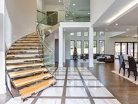 Escalier droit de haute qualité, directement de l'usine, designs personnalisés, structure en acier, escalier moderne pour l'habitation