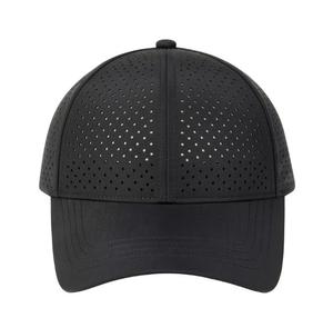 <b>Black</b> Breathable Mesh Polyester Baseball Cap Unisex Adult Sporty Outdoor Hat Spring Summer Adjustable - Product Image 3