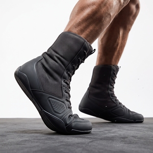 Dumela Adult Customizable Boxing <b>Boots</b> Leather <b>High</b> <b>Top</b> Training Shoes Eco-Friendly Breathable Comfortable Durable - Product Image 5