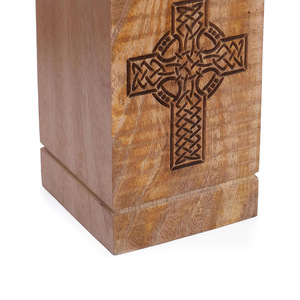 Factory Supply Wooden Urn Box <b>for</b> <b>Ashes</b> Mango Wood Funeral Cremation <b>Ash</b> Scatter Box Human & Pets Lifelong Memorial Columbarium - Product Image 4