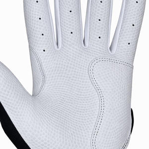Guantes de Béisbol de Cuero Blanco y Negro, Transpirables, con Palma Perforada para un Agarre Mejorado, Correa de Muñeca Ajustable, Personalizables OEM - Product Image 6