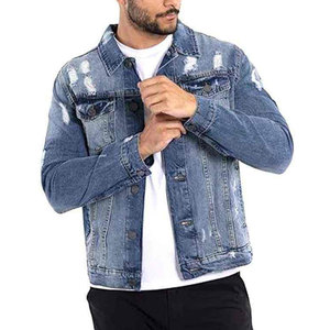 Veste d'hiver côtelée pour homme, sur mesure, en jean, modèle tendance, prix abordable, best-seller - Product Image 1
