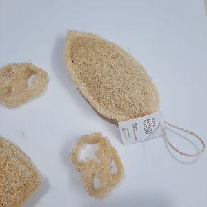 EXPAD Mina Brown Organic Loofah <b>Body</b> <b>Scrub</b> Sponge for Babies & Adults-Natural Bath Sponge for Deep Cleansing Skin Exfoliation - Product Image 6