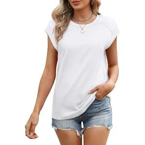 T-shirt blanc uni à manches courtes pour homme RICSA INTERNATIONAL, respirant, 100% coton, haut décontracté d'hiver, impression personnalisée - Product Image 1