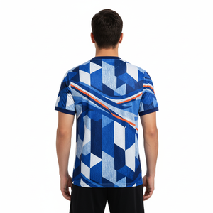 Ensemble de maillots de football personnalisés unisexes pour adultes, respirants, à manches courtes, de haute qualité, écologiques, anti-UV, séchage rapide, 100% coton - Product Image 3