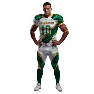 Premium Purple Green Splash Custom Football Uniform Set with Short Sleeve Printed Sublimation <b>Padded</b> <b>Pants</b> for Custom Team - Product Image 3