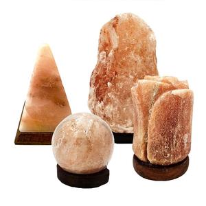 Lampe à sel rose de l'Himalaya sculptée en cristal de Khewra, écologique, bol à feu rustique, art populaire, artisanat naturel, lumière décorative pour la maison et le spa - Product Image 6