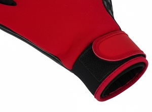 Gants de gardien de but professionnels à découpe négative - Gants de gardien de but de football en latex allemand rouge/noir Elite pour matchs et entraînements professionnels - Product Image 6