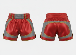 MMA Training Gym Sportswear Muay Thai Boxing Shorts Men Satin Fight Custom Panel Style Martial Arts Kickboxing Loose Fit Shorts - Product Image 4