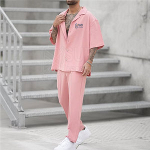 Best Quality Lightweight Regular Fit Men Summer Tracksuits for Casual Routine and Outdoor Use Streetwear Solid Printed - Product Image 6