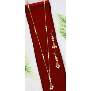 Ecklace-Conjunto de joyería de Latón chapado en oro puro, collar de alta calidad con diseño de los UAE Dubai - Product Image 1